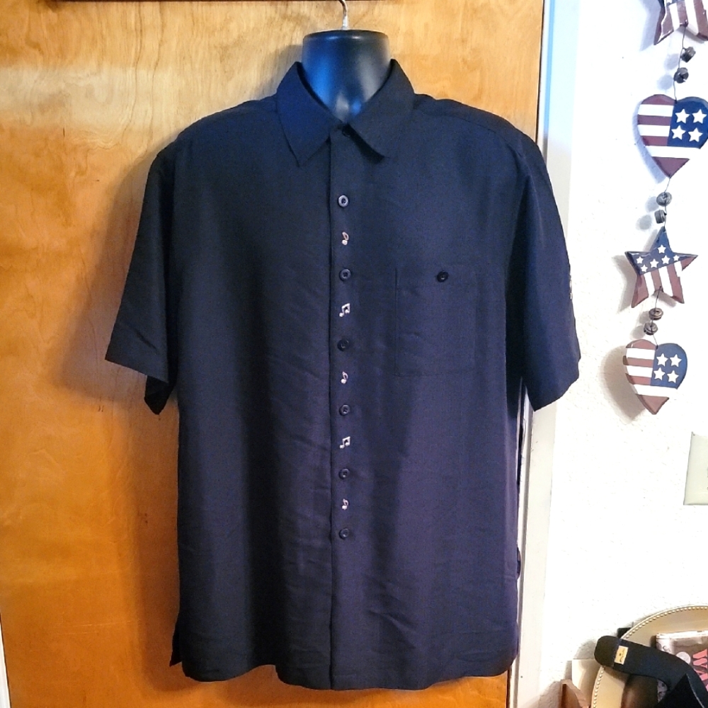 Catalina Jazz Festival Sax On The Beach Casual Button Down Shirt XL
